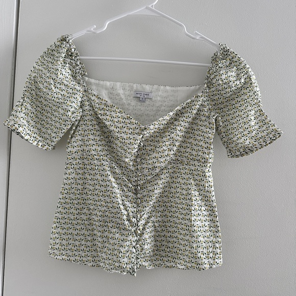 NWOT Petite Studio Lemon Tree Blouse - Picture 4 of 6